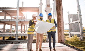 Construction workers during the coronavirus outbreak