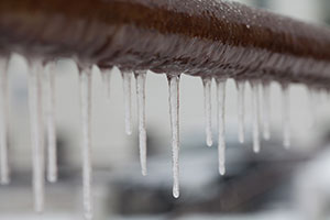 frozen and burst pipes in winter