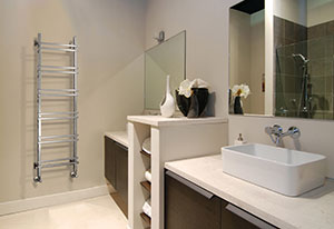 ‘Serene Statement’ with Jazz Towel Warmer by Aestus
