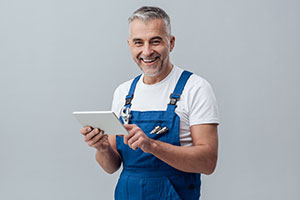 Plumber on an iPad