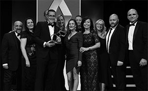 City Plumbing team with award