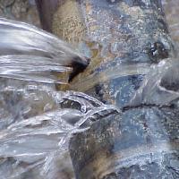 Burst plumbing pipe during winter