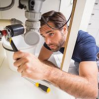 Plumbing in a sink
