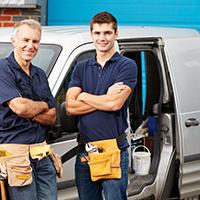 Two self-employed plumbers