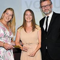 Vogue winners with their award