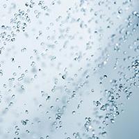 Water from Salamander shower pumps