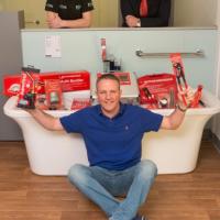 Student plumber wins Plumb Center bath full of tools  
